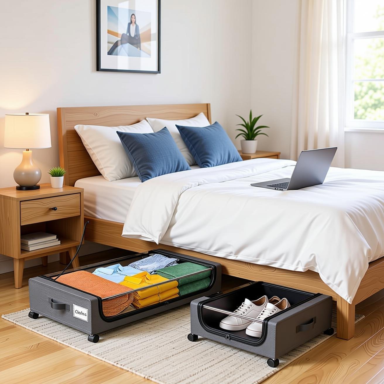 Under Bed Storage : XXL Underbed Storage Containers with...