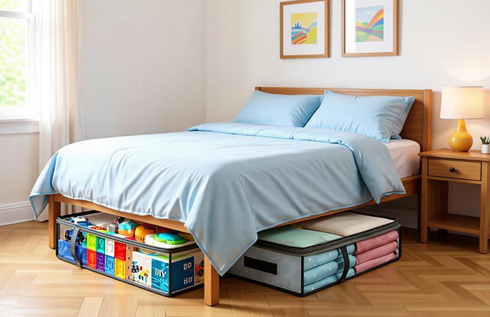 2 Pack Under Bed Storage Containers Bins, Humid-Proof...