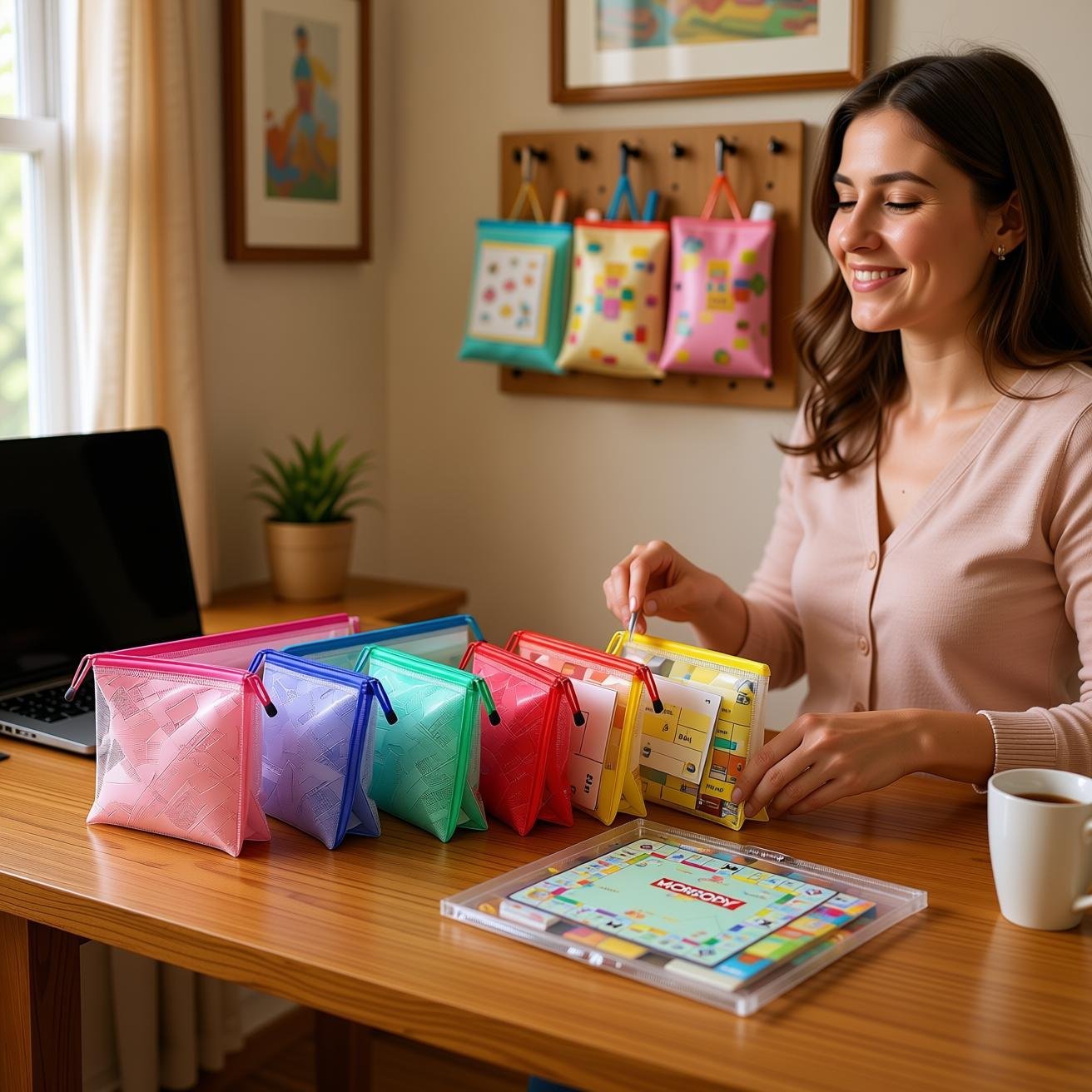 Zipper Pouch, 16.9x12.4 in (12 Colors, 12 Packs), Extra...