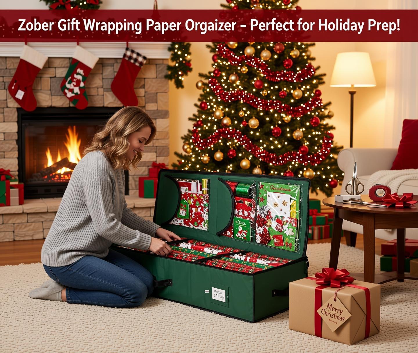 Gift Wrapping Paper Organizer Storage - 40