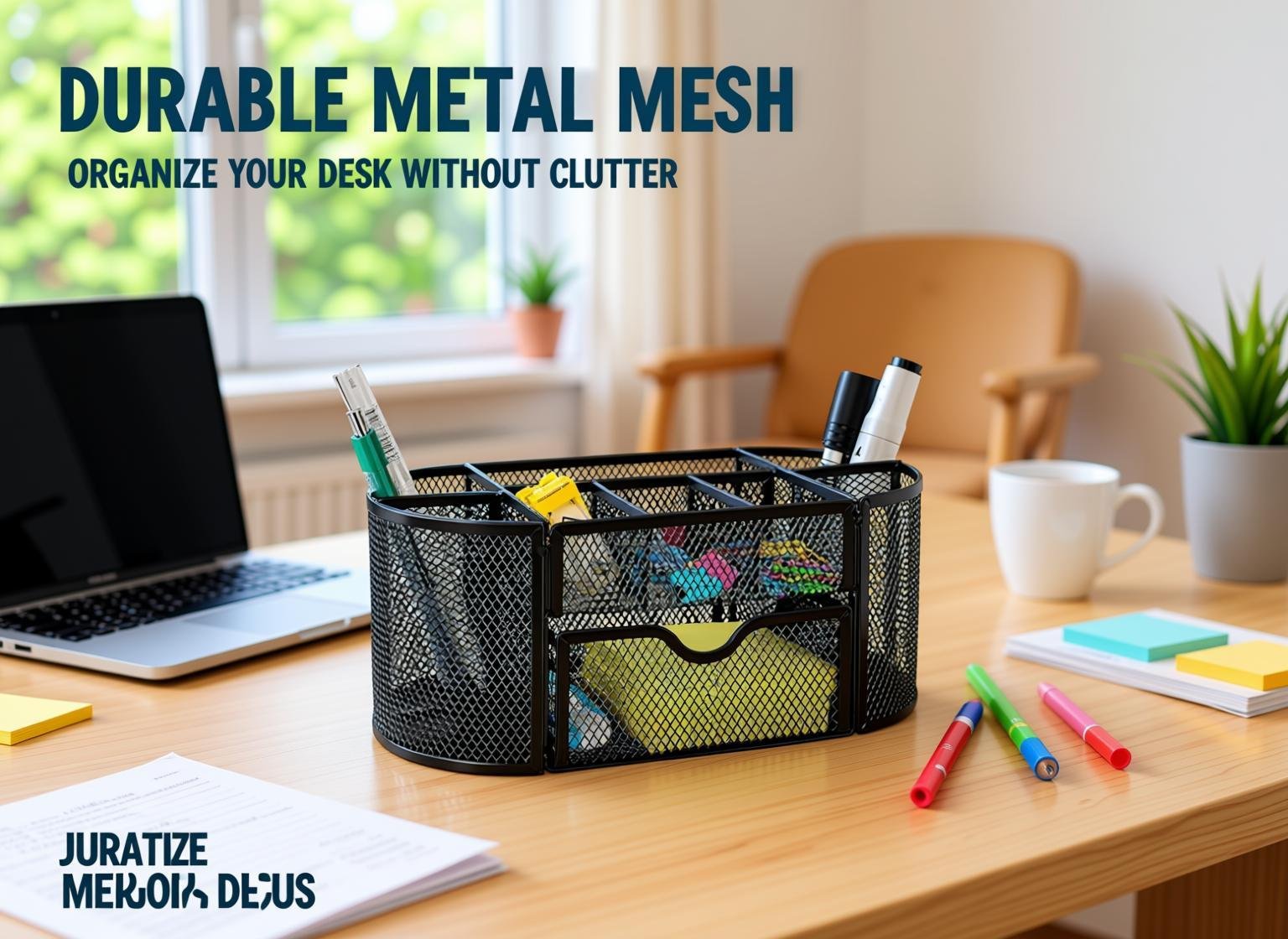 Basics Pen Holder and Desk Organizer, Office Caddy Storage,...